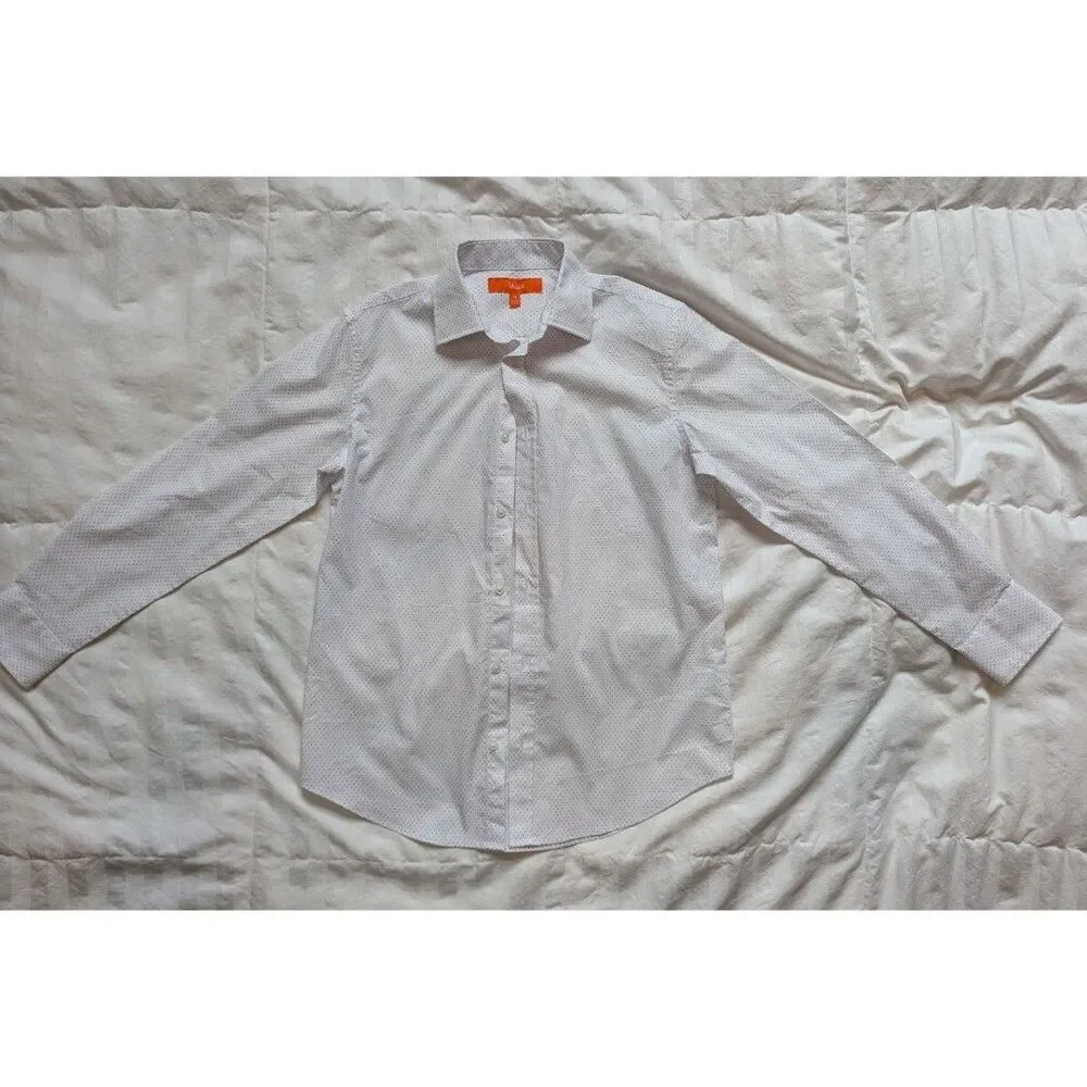 TALLIA Boy Dress Shirt 14, purple dot
